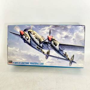 未組立　ハセガワ　1/48　P-38F/G/H ライトニング ビューティフル ラス　LIGHTNING BEAUTIFUL LASS　JT3 09103　Hasegawa