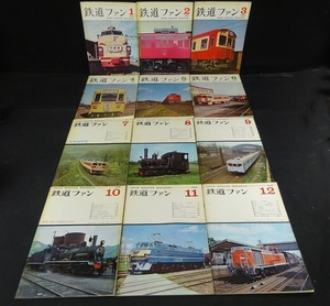 65■鉄道ファン 1966年 1月号～12月号 まとめ売り12冊 セット 昭和41年 国鉄 電車