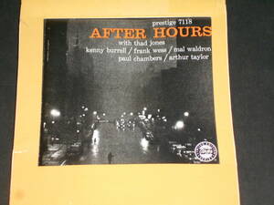 OJC・未開封！After Hours/Thad Jones他（Prestige）