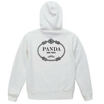 【白Lパロディ8.4oz/ZIP】PANDAジップパーカー面白いおもしろうけるネタプレゼント送料無料・新品_画像1