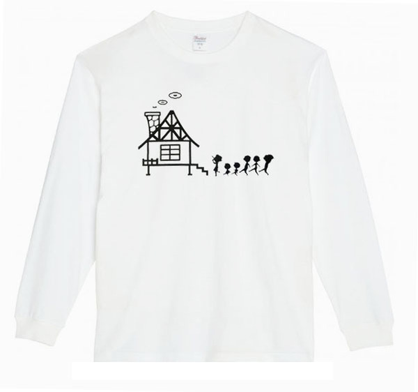 【白XSパロディ5.6oz】サザエロングTシャツ面白いおもしろうけるプレゼント長袖ロンT送料無料・新品人気