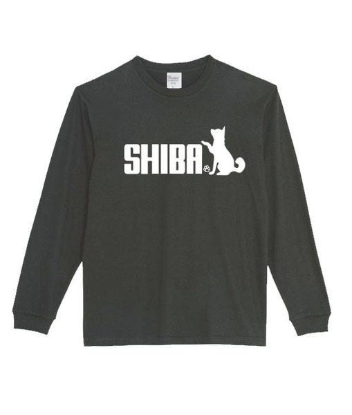 【黒XLパロディ5.6oz】シバお手ロングTシャツ面白いおもしろうけるプレゼント長袖ロンT送料無料・新品人気