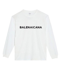 【白XSパロディ5.6oz】バレナイカナロングTシャツ面白いおもしろうけるプレゼント長袖ロンT送料無料・新品人気