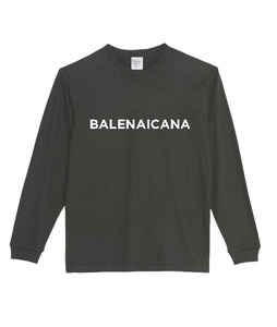 【黒3XLパロディ5.6oz】バレナイカナロングTシャツ面白いおもしろうけるプレゼント長袖ロンT送料無料・新品人気