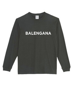 【黒Mパロディ5.6oz】バレンガナロングTシャツ面白いおもしろうけるプレゼント長袖ロンT送料無料・新品人気