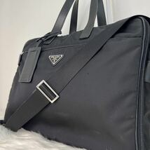 【漢の逸品】PRADA　プラダ　ブリーフケース　2way ショルダーバッグ　三角ロゴ　トライアングル　ナイロン　白タグ　ハンドバッグ_画像1