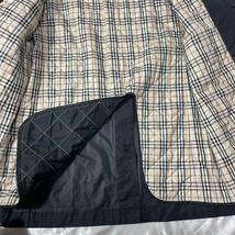 【最強の存在感】バーバリーブラックレーベル BURBERRY BLACK LABEL 比翼仕立て ロング丈 チェスターコート　キルティング　ノバチェックM_画像4