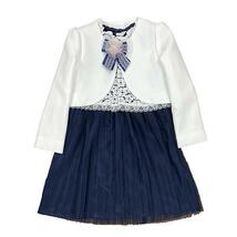 ☆新品☆ 子供服 120 入学式 卒園式 七五三 33006 発表会 アンサンブルスーツ ボレロ ドレス 紺 裏地付 パーティ 発表会_画像1