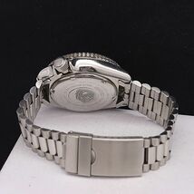 1円 稼働 良品 セイコー QZ 7C43-6010 プロフェッショナル200M 黒文字盤 デイデイト メンズ腕時計 GMY 0055000NKG_画像4
