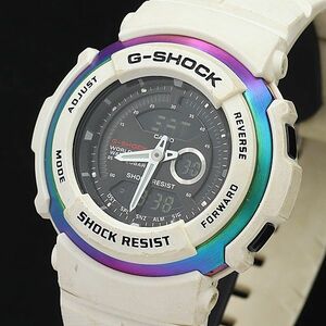 1円 稼働 良品 カシオ QZ G-306X ジーショック ジースパイク デジアナ 黒文字盤 メンズ腕時計 TGG 4785000YSD