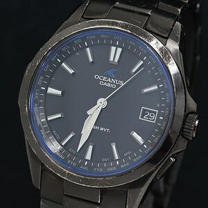 1円 カシオ オシアナス OCW-S100 チタン 電波ソーラー 黒文字盤 メンズ腕時計 OKZ 0396000