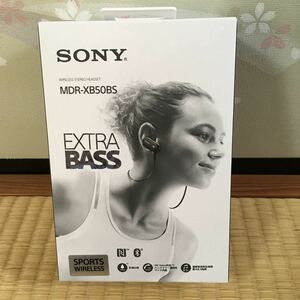 新品未使用：SONY MDR-XB50BS ブラック ワイヤレスイヤホン Bluetooth対応