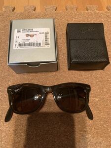 美品　折りたたみ　ORB4105 Ray-Ban レイバン レイバンサングラス ウェイファーラー WAYFARER RayBan べっ甲