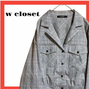 w closet ダブルクローゼット　レディース　長袖　シャツ　カフス