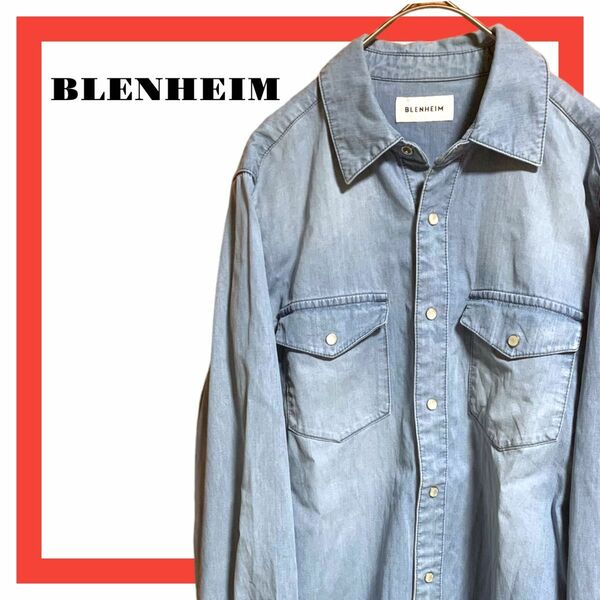 ブレンヘイム　BLENHEIM デニムシャツ　ダンガリーシャツ