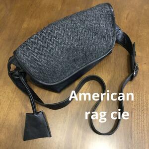 American rag cie tweed leather bag