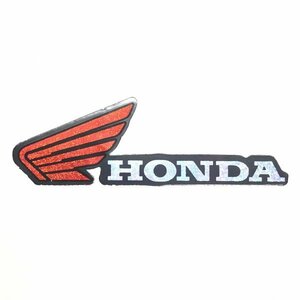 1点 ホンダ HONDA カブ ステッカー ロゴ ウィング ラメ入り 赤黒 左向き バイク 車　S33