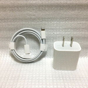 ■ Apple 純正 20W USB-C 電源アダプタ A2305 + Lightning USB-Cケーブル A2249 充電 iPhone iPad MacBook iMac AirPods タイプC