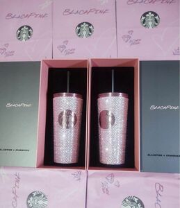 スターバックス & BLACKPINK Tumblrコラボ限定 ピンクラインストーン LIMITED EDITION