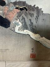 【真作】明治期 本物浮世絵木版画 安達吟光「海城激戦之図」 日清戦争 武者絵 戦争絵 錦絵 三枚続き 裏打ち 中国 歴史資料_画像6