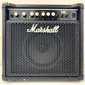 【F-4】 Marshall MB15 ベースアンプ マーシャル 中古 音出し確認済み 傷や剥がれなどあり 897-138