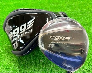 1◆215 未使用♪ PRGR(プロギア) egg エッグ 11W 27° L 2017年モデル レディース ヘッドカバー付 [札幌・店頭引取可]