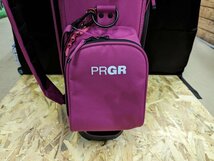 2△1-1373【PRGR】プロギア レディース キャディバッグ プラム色 店頭引渡OK！/札幌市/伏見店_画像6