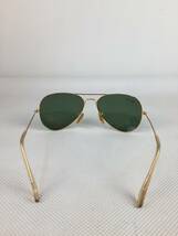 A8511●Ray Ban レイバン サングラス メガネ 眼鏡 ゴールド ティアドロップ ケース付き 中古 【未確認】_画像5