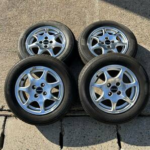 4穴■ホンダ 純正ホイール Moduro 2022年製 ヨコハマ BluEarth ×3 2023年製 SEIBERLING ×1 185/65R14 4本 ■101308Rの画像1