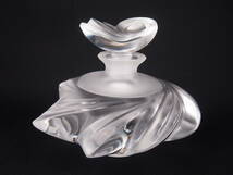 LALIQUE ラリック サモア 香水瓶 パフューム ボトル フランス フロステッド クリスタルガラス RL-SM-1_画像1