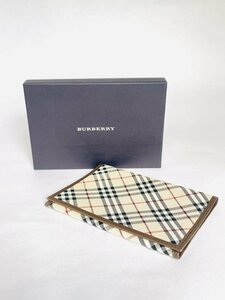 【送料込】 未使用品！BURBERRY バーバリー ファッション雑貨 ノヴァチェック ニューチェックシリーズ ブックカバー 16×11cm/6428251