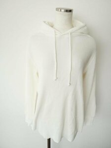 【送料込】 美品！Health Knit × BEAMS BOY ヘルスニット ニット ホワイト 白 コットン フーディー ビームスボーイコラボ sizeXS/6430029