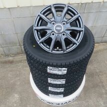 アルミ付き４本セット ２３年製 ヨコハマ アイスガード iG91 145/80R12 145/80-12 ウエッズ TEAD-SH ホイールセット 軽バン 軽トラ等_画像1