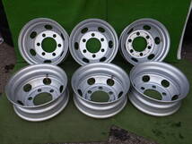 ★新車外し KWC 17.5×6.00 127-9T★17.5×6.00 OFF:+127 PCD222.25-6H ハブ径；164mm 傷、汚れ、塗装がれあり 6本 _画像10