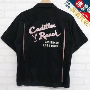 7T7071/フラットヘッド CADILLAC RANCH 半袖ボーリングシャツ THE FLATHEADの画像1