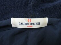 7T6838/GALLERY VISCONTI ファーフーデッドニットコート ギャラリービスコンティ_画像4