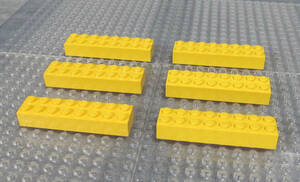 ◆レゴ∥LEGO【2x8ブロック/黄色 6個】#3007◆正規品 [R11325]