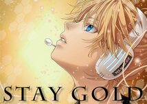 Stay Gold(白皙/『Stay Gold』/ボーカロイド/VOCALOID同人誌 カラーイラスト作品集 鏡音レン 鏡音リン/2010年発行 32ページ_画像1