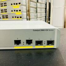 583【通電OK】CISCO WS-C2960CX-8TC-L Catalyst 2960-CX Series シリーズ コンパクト スイッチ 小型 シスコ RJ-45 SFPスロット_画像4