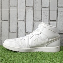 NIKE AIR JORDAN 1 MID ナイキ エアジョーダン 1 ミッド ホワイト/クールグレー 554724-120 27.5cm_画像2