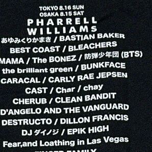 summer sonic 2015 新品Tシャツ サイズS 黒 サマーソニック サマソニ chemical brothers pharrell williamsの画像4