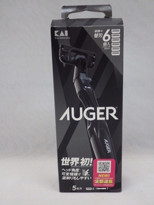 未使用　貝印　AUGER オーガー　5枚刃 髭剃り　本体＋替刃6個入　AG-6H