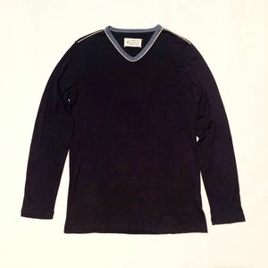 Maison Martin Margiela/Cotton Baumwolle Long Sleeve T-Shirt/マルタン・マルジェラ/ロングスリーブTシャツ/10 Men's/Navy/ネイビー