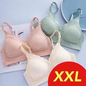 授乳ブラ 単品価格コットン 前開きノンワイヤー ナイトブラ 下着 妊婦　XXLサイズ