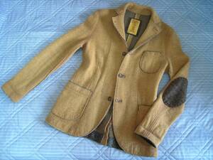 ORIGINAL VINTAGE STYLE　圧縮ウールジャケット　中古　ダメージ感・ヴィンテージ感あり　46　イタリア製　オリジナルヴィンテージスタイル