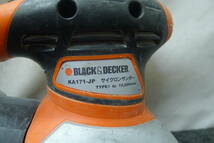 JJ197 BLACK＆DECKER ブラック＆デッカー サイクロンサンダー KA171-JP 100V 220W 動作確認済 /60_画像3