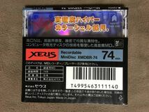 【 送料無料！・とっても希少な未開封品！】★XEUS 録音用ミニディスク◇74◇日本製/株式会社 ゼウス/ポニーキャニオン/品番:XMDBR-74★_画像2