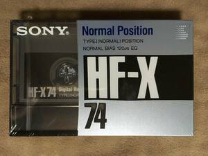 【 送料無料！!・とっても希少な74分テープ！・未開封品！】★ソニー カセットテープ◇SONY HF-X 74◇Made inJapan★