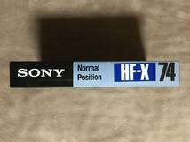 【 送料無料！!・とっても希少な74分テープ！・未開封品！】★ソニー カセットテープ◇SONY HF-X 74◇Made inJapan★_画像3