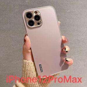 【新品未使用】iPhone12ProMaxケース ピンク